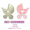 T0376 Troquel Coche Bebe