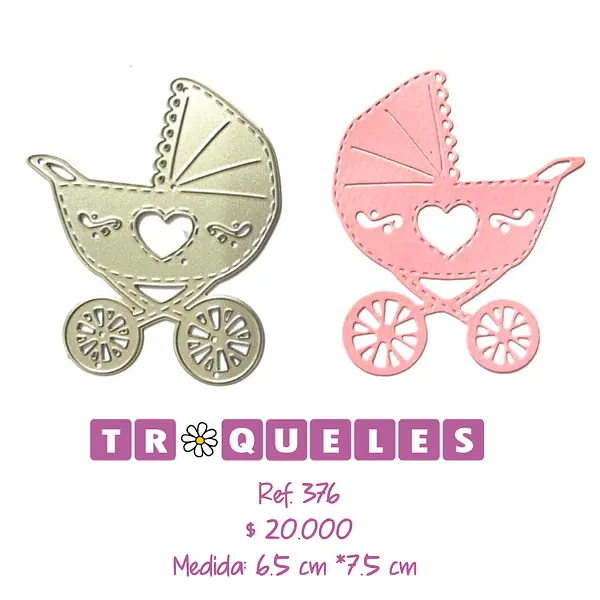 T0376 Troquel Coche Bebe
