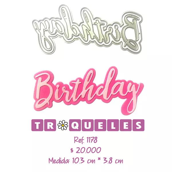T1178 Troquel Birthday