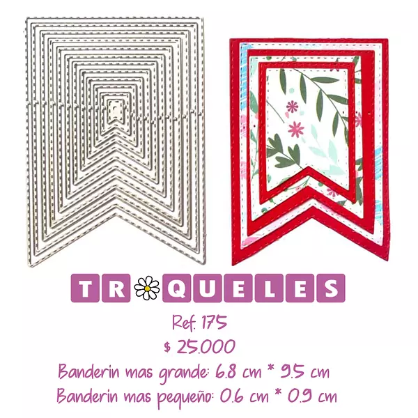 175 Troquel Banderines * 11 Pz