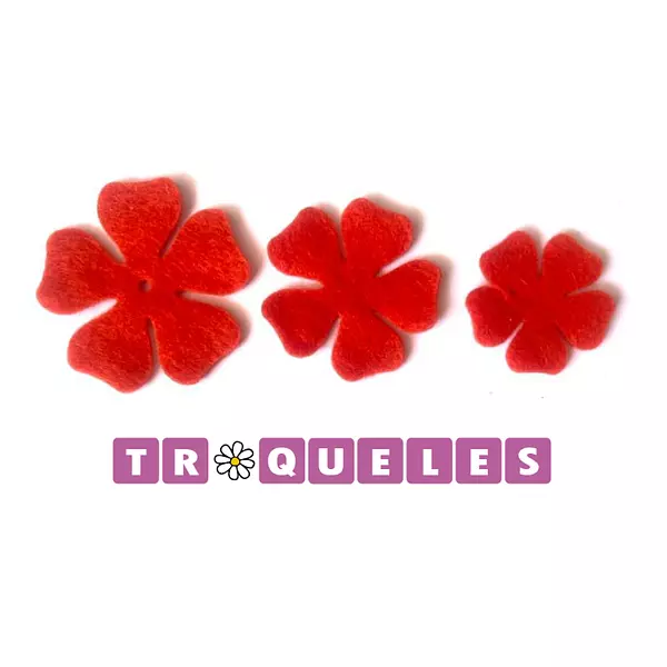 T1476 Troquel Flores De 5 Petalos