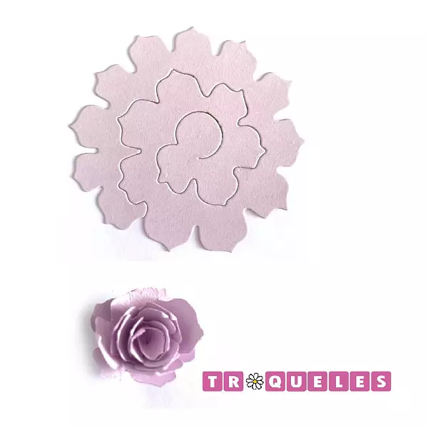 T0796 Troquel Flor De Espiral