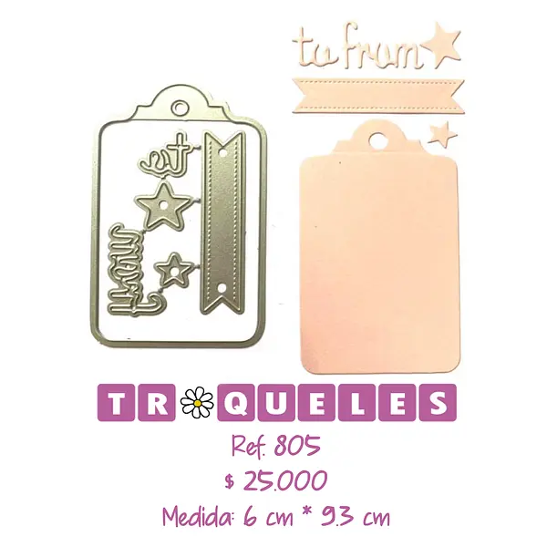 T0805 Troquel Etiqueta