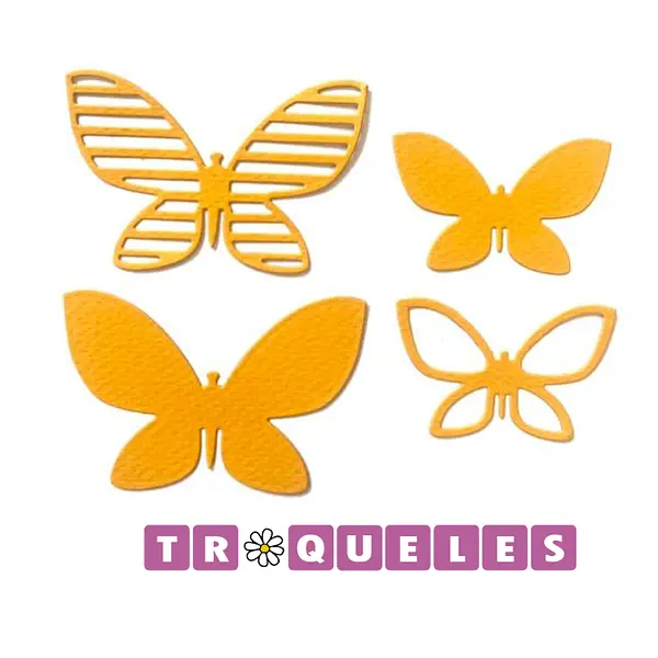 T0205 Troquel Mariposas * 4 Pz