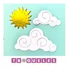 T1665 Troquel Nubes Y Sol