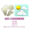 T1665 Troquel Nubes Y Sol