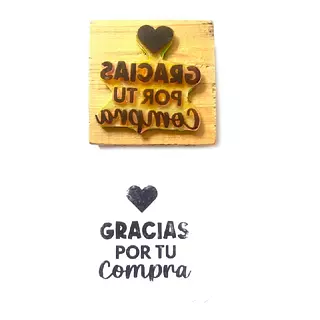 Sello Gracias Por Tu Compra Corazon