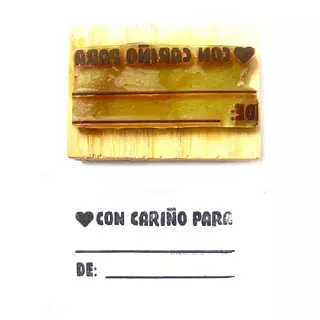 Sello Con Cariño Para