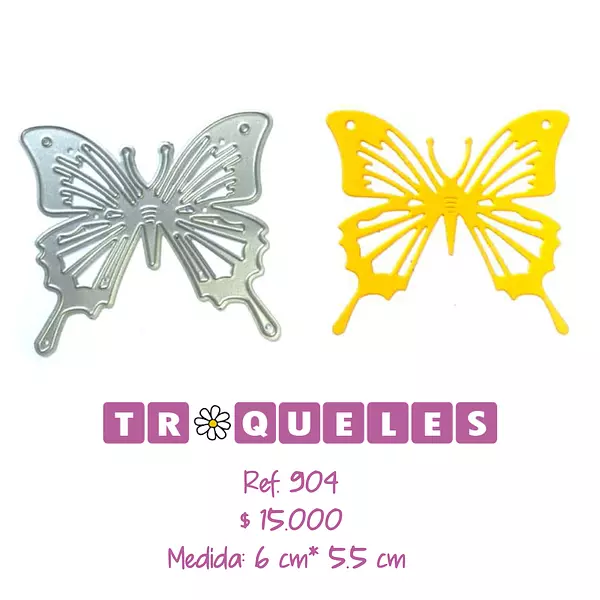 T0904 Troquel Mariposa
