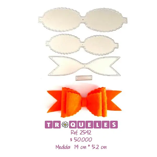 2542 Troquel Moño Doble