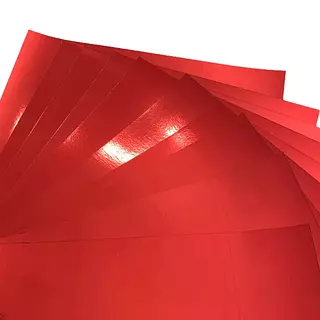 Cartulina Espejo Rojo * 10 Unidades