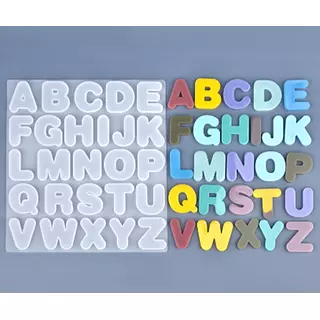 Molde Silicona Abecedario Redondo