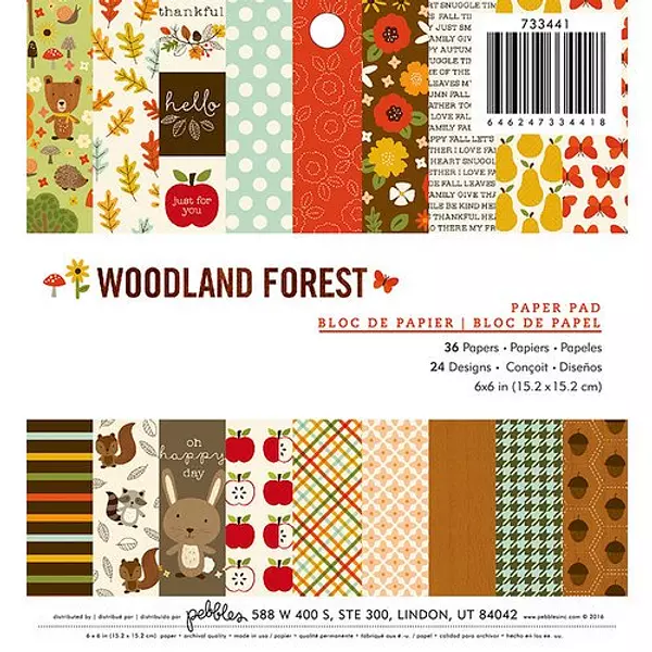 Bloc De Papel Woodland Forest