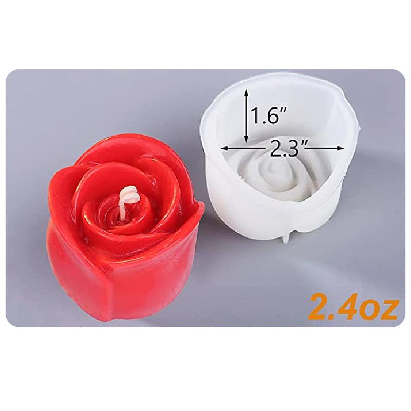 Molde de silicona para velas con patrón de flores kit de