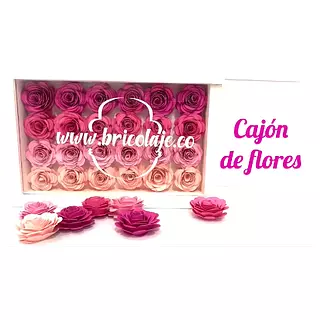 Cajon de flores