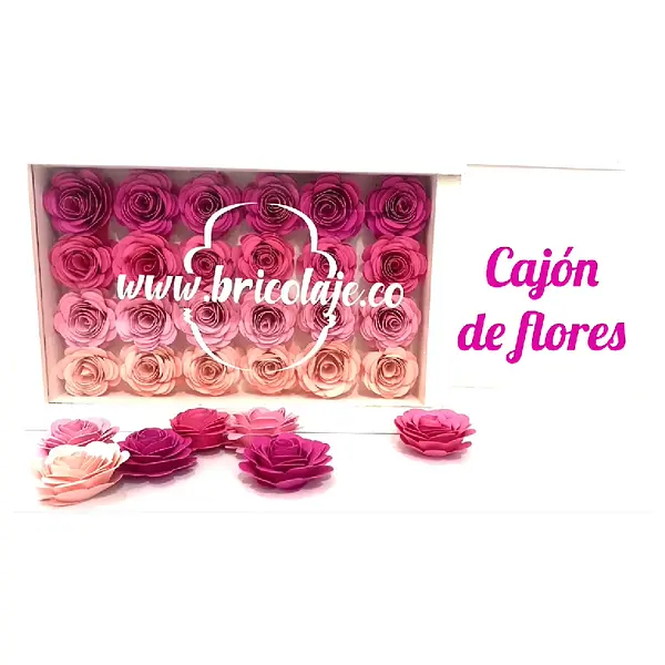Cajon de flores
