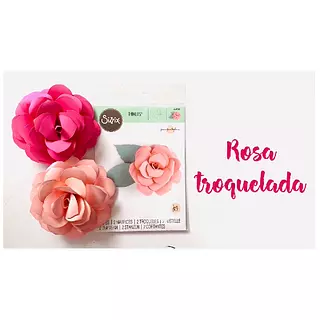 Troquelando rosa con la big shot