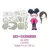 3275 Troquel Niña con Gafas