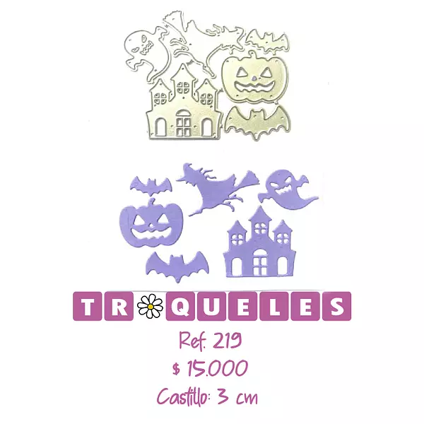 T0219 Troquel Cositas Minis De Halloween
