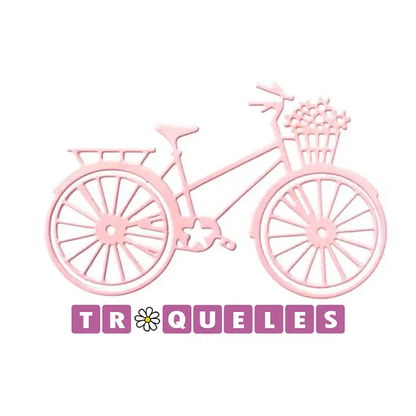 T0239 Troquel Bicicleta Con Flores