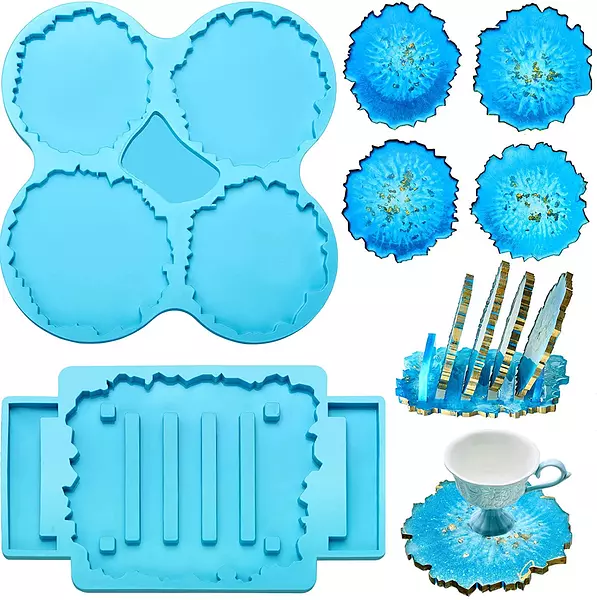 Molde Silicona Porta Vasos con Base