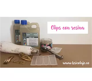 Clips con resina