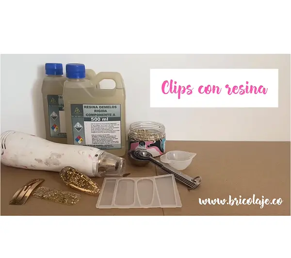 Clips con resina