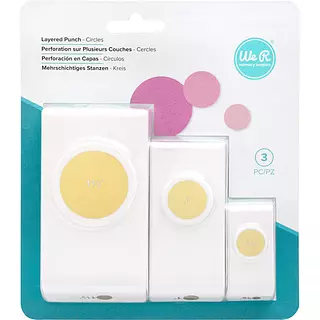 3 Troqueles De Circulos (1 1/2, 1 Y 5/8" )