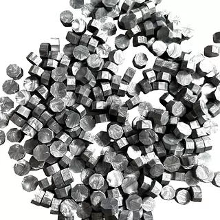 Cuentas De Lacre Plateado * 390 Pz