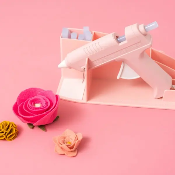 Pistola de Silicona Rosada