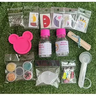 Kit #1 Resina Para Llaveros Mickey