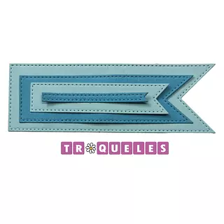 3868 Troquel Banderines * 4 Pz