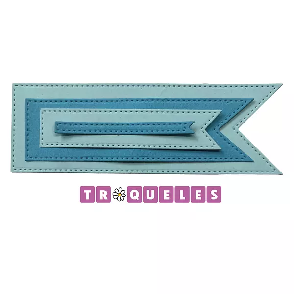 3868 Troquel Banderines * 4 Pz