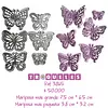 3865 Troquel Mariposas 5 Diseños