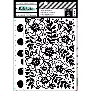 Carpeta Relieve Flores y Manchas