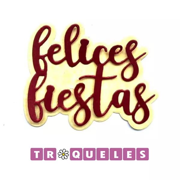 3341 Troquel Felices Fiestas