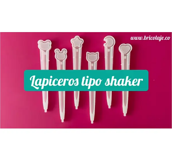 Lapiceros tipo shaker en resina