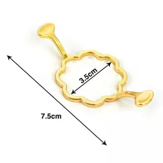 Base Metalica Flor Para Sello 2.5 Cm