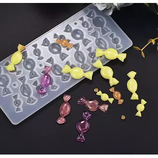 Molde Silicona Caramelos Planos