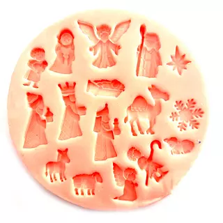 Molde Silicona Figuritas De Pesebre