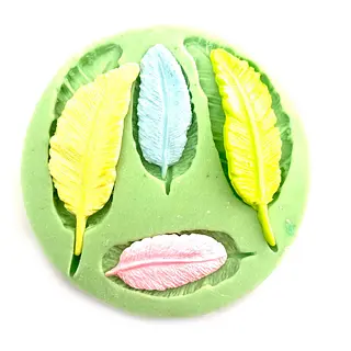 Molde Silicona Plumas