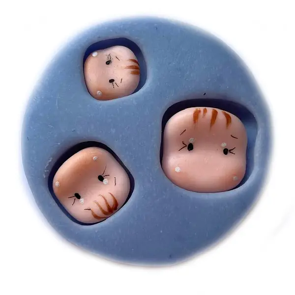 Molde Silicona Caras