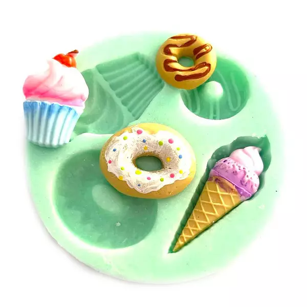 Molde Silicona Helados y Cupcake