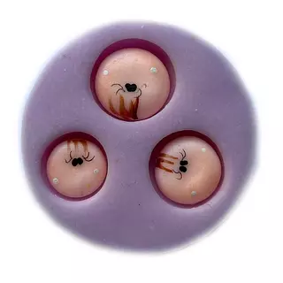 Molde Silicona Caras Redondas
