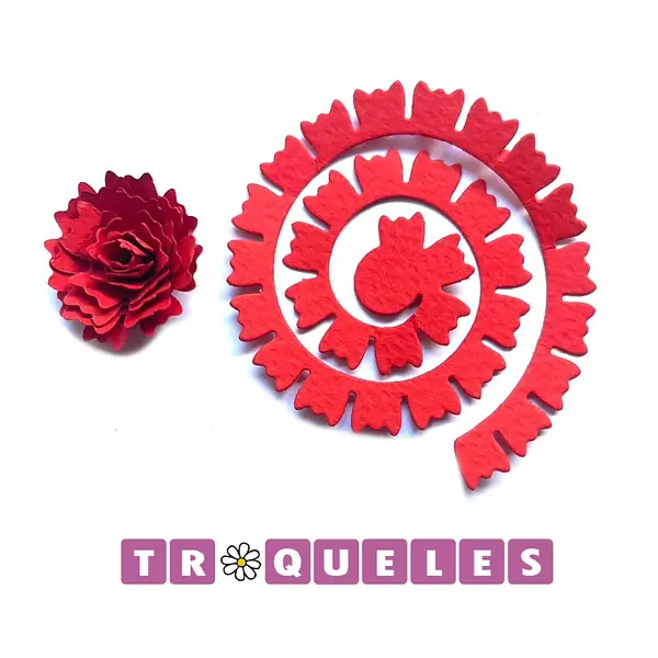 3354 Troquel Flores De Espiral