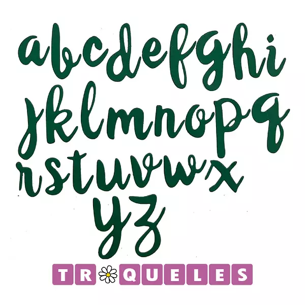 3374 Troquel Abecedario Cursiva