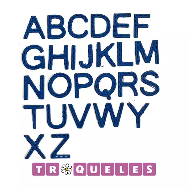 3372 Troquel Abecedario Mayuscula