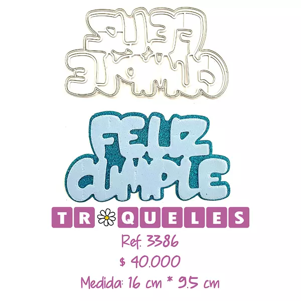 3386 Troquel Feliz Cumple