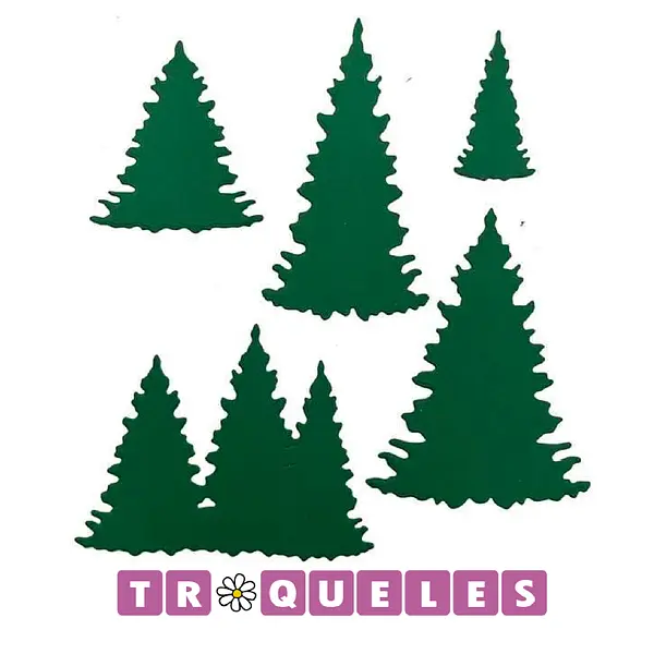 3395 Troquel Arboles de Navidad