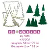 3395 Troquel Arboles de Navidad